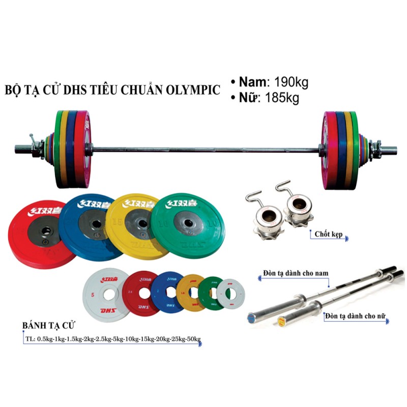 Bộ tạ cử Nam DHS-Olimpic